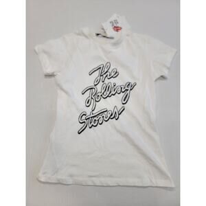 The Rolling Stones white small t-shirt MNG T-shirt Vintage look B8